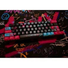 Teclado Mecânico Gamer 60% Sem Fio Rgb Switch Vermelho Hotswap Abnt2 Usb Jogos Português Brasil