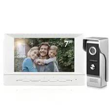 Video Porteiro 7" Full HD Visão Noturna WIFI Compativel Com App Tuya Smart Life