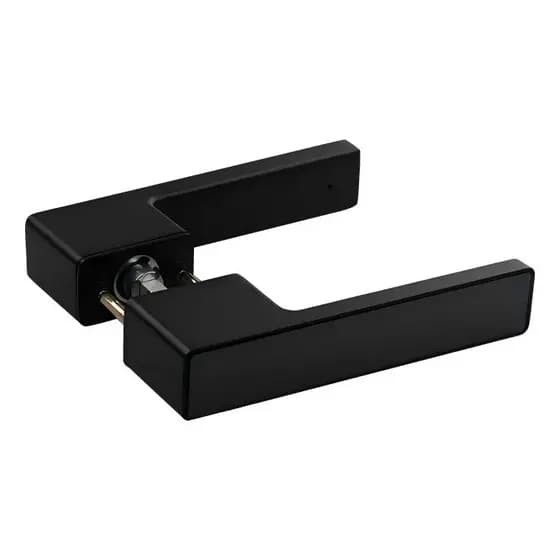 Fechadura Quarto Magnética Silenciosa Liga De Aluminio Minimalista Moderna Porta De Madeira