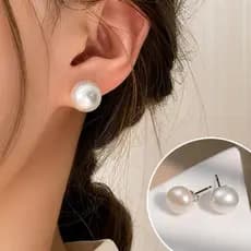 Kit 3 Pares Brincos Pérola Brincos De Pérola De Cristal Brilhante Vintage Geométrico Elegante Feminino