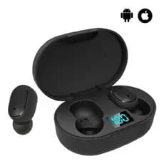 Fone De Ouvido Sem Fio E6s Bluetooth 5.0 Tws Com Tela LED Digital