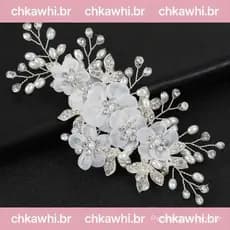 Grampos De Cabelo Femininos , Prendedor Feito À Mão Em Cor Dourada E Prateada Para Dama De Honra , Tiara De