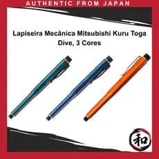 Lapiseira Mecânica Mitsubishi Kuru Toga Dive, 3 Cores [Direto do Japão]