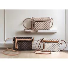 Bolsa Feminina Lace Lore Transversal Monograma BC-5100 Pequena Porta Celular Slim Moderna Original
