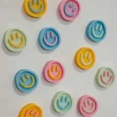 Imã de geladeira, imã de smiley, decoração fofa, imã fofo de geladeira, imã para decoração