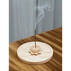Incensário Nuvem de Lótus, Ornamento Porta-incenso Lótus e Nuvens, autocuidado, aromaterapia