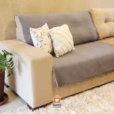 Manta Para Sofá 210x120 Tipo Capa Protege e Decora | 100% Algodão