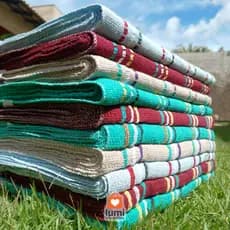 Kit Tapete Banheiro Algodão 34x52cm Super Resistente Cores Sortidas