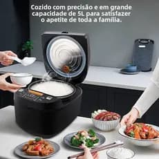 Panela de Arroz Xianke 5L com Timer Inteligente, Panela de Arroz Multifuncional para Uso Doméstico, Presentes e Eventos.