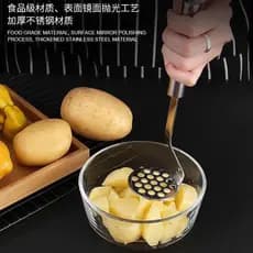 Esmagador de aço inoxidável para purê de batatas, uma ferramenta mágica para uso doméstico, esmagador de comida para beb