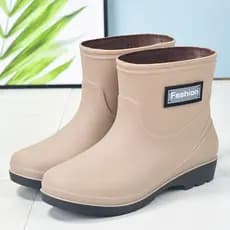 Botas de chuva, botas de borracha, antiderrapantes, impermeáveis, botas de inverno femininas para adultos, reforçadas, r