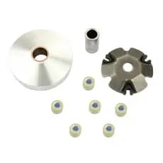 Polia de transmissão GY6 50, corpo da polia de transmissão 80cc, polia de transmissão dianteira para scooter, polia de c