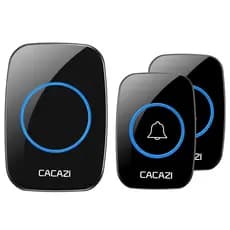 Campainha inteligente com controle remoto, campainha eletrônica à prova d'água para uso doméstico, pager para idosos doi