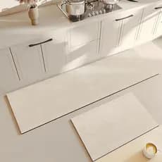 Tapete de cozinha estilo wabi-sabi japonês, tapete de diatomita, tapete de que absorve água e seca rapida