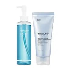 [medicube] Duo de Limpeza Dupla para Limpeza Profunda dos PorosㅣÓleo de Limpeza Profunda para Cravos e Limpeza Profunda