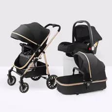 Alta qualidade Carrinho Completo 3 EM 1 Com Moisés e Bebe Conforto - BORBOLETA