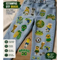 Estampas DTF Brasil – Kit com 31 Artes Exclusivas | Alta Qualidade para Camisetas e Personalizados