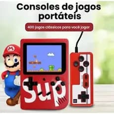 Mini Vídeo Game Nintendo Vídeo Portátil 400 Indicado Jogos Sup Retrô Clássicos Antigos Anos 80