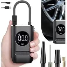Mini Compressor de Ar Portatil Recarregavél Digital USB Calibrador Pneu Envio Imediato