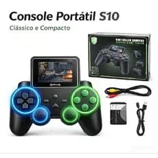Vídeo Game 520 Em 1 Retro Console Gamepad S10 Plug and Play 8 Bits Nostalgia
