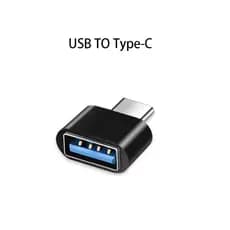 Kit 02 Adaptadores USB A para Tipo C - Preto