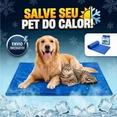 Tapete Colchonete Gel Refrescante Gelado Pet Cachorro Gato Grande Médio Pequeno