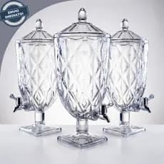 Suqueira 4,5L Com Torneira  Cristal Acrílico Resistente a Riscos - Super Promoção!!