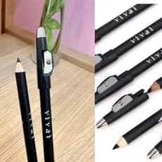 Kit 4 Lápis Delineador Preto Vivai com Apontador
