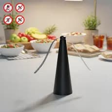 Mini Ventilador Para Buffet Espanta Moscas 2 Hélices Portátil Mesa