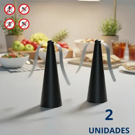 2 Mini Ventilador Para Buffet Espanta Moscas 2 Hélices Portátil Mesa