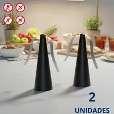 2 Mini Ventilador Para Buffet Espanta Moscas 2 Hélices Portátil Mesa