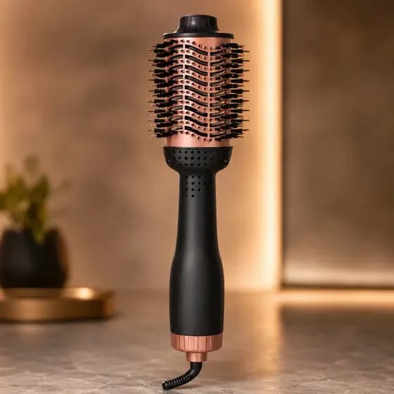 Escova Secadora Profissional 1300W Bivolt Seca Alisa Modela Cabelos Fácil e Rápido