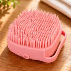 Escova de Banho para Pet 9cm Massageadora Removedora de Pelos para Cães e Gatos Sortida
