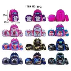 Kit Mochila Infantil Masculino 3 Peças com Lancheira Escolar + Estojo Menino
