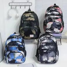 Mochila grande camuflada, impermeável, com um novo design de zíper durável e aprimorado.