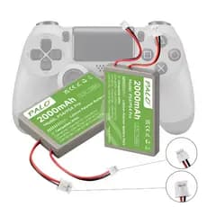 Kit 2 Bateria Reposição Compatível Com Controle 3.7V 2000mah Para Ps4 Ps4pro Playstation 4