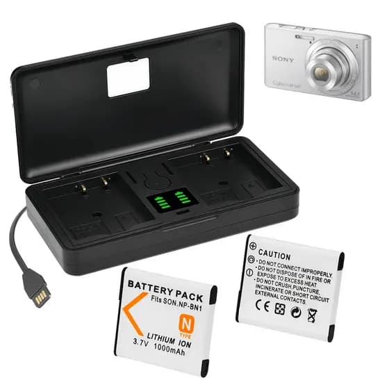 Carregador De Câmera Np-bn1 3.7V 1000mAh Bateria Decodificação Para Sony W510 Wx50 W610 W530 W570