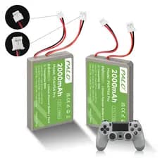 2 Bateria Reposição Compatível Com Controle 3.7V 2000mah Para Ps4 Ps4pro Playstation 4 Peq Mod 1522