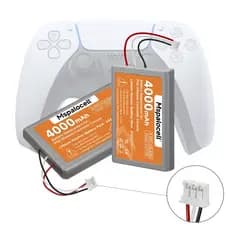 Kit 2 Bateria Reposição Compatível Com Controle 3.65V 4000mAh Para PS5 Playstation 5 Dualsense