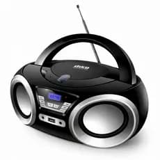 Radio Toca CD Portátil Megastar 1200W FM Bluetooth Bivolt Preto ou Rosa