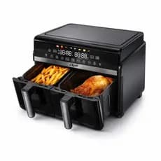 Fritadeira Elétrica Air Fryer Krab Dual Zone 2200W 10L 220V
