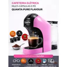 Cafeteira Elétrica Multi Cápsulas e Pó Quanta Pure Flavour 400W 110V ou 220V