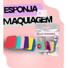 Esponja para maquiagem kit com 6 esponjas base e corretivo