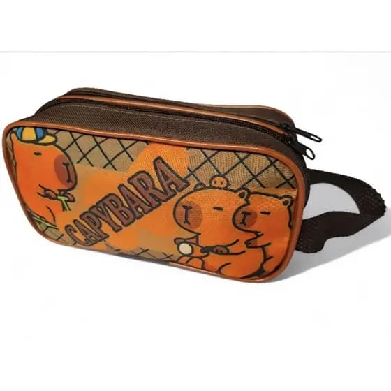 Estojo De Lápis De Capivara Fofo  Bolsa De Caneta Grande Capacidade Para Estudantes