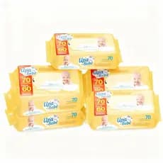 Kit com 6 Pacotes de Toalha Umedecida Upa Bebê – Leve 420 , Pague 360 Unidades