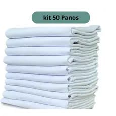 Kit 50 Unidades Panos De Prato SM08 Bainha Grande 50 x 75 Santa Margarida