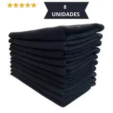 Pano de Prato Atacado Bainha Preta Kit com 8,4,3,2 Unidades 41x68