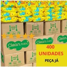 kit com 4 pacotesLenço Umedecido Clean Baby | Toque Suave,| Ideal para Pele Sensível do Bebê
