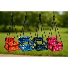 Cadeirinha de Balanço Infantil Luxo | Balançinho Madeira | Ataca Para Crianças de 1 a 10 Anos até 35kg: Varejão
