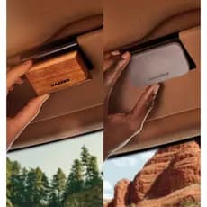 Haezer Kit Dual Com 2 Aromatizadores Para Carro Em Pedra e Madeira Natural Design Premium